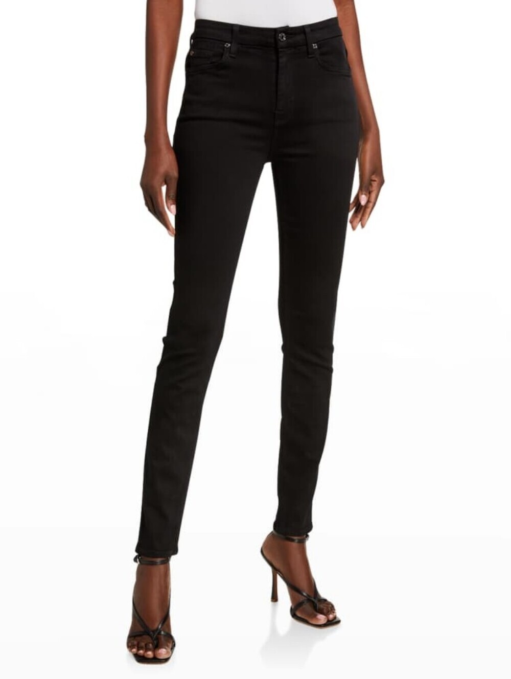HIGH WAIST ANKLE SKINNY in B(air)$228 Retail Jeans SZ 32 SEVEN FOR ALL MAN KIND